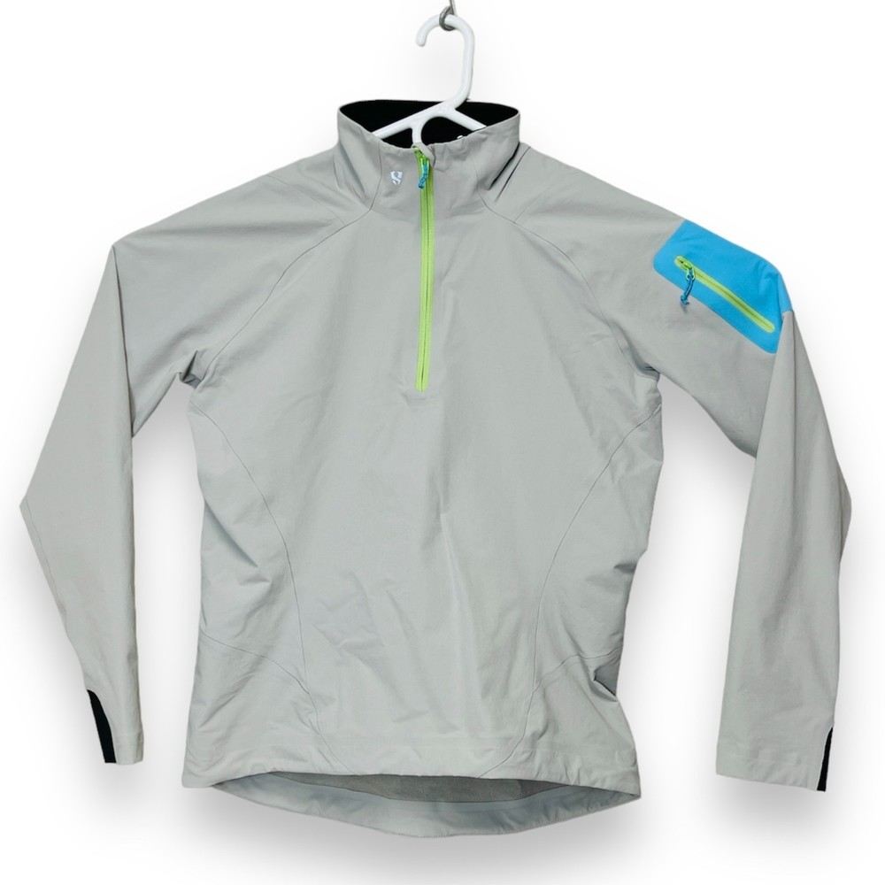 Stoic Monolith Softshell Grey Jacket Women's Size Large Run Outdoors Nikwax